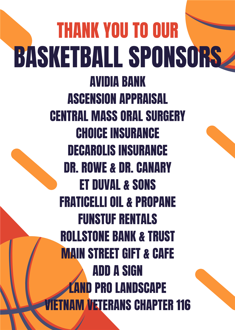 Thank You to Our Basketball Sponsors